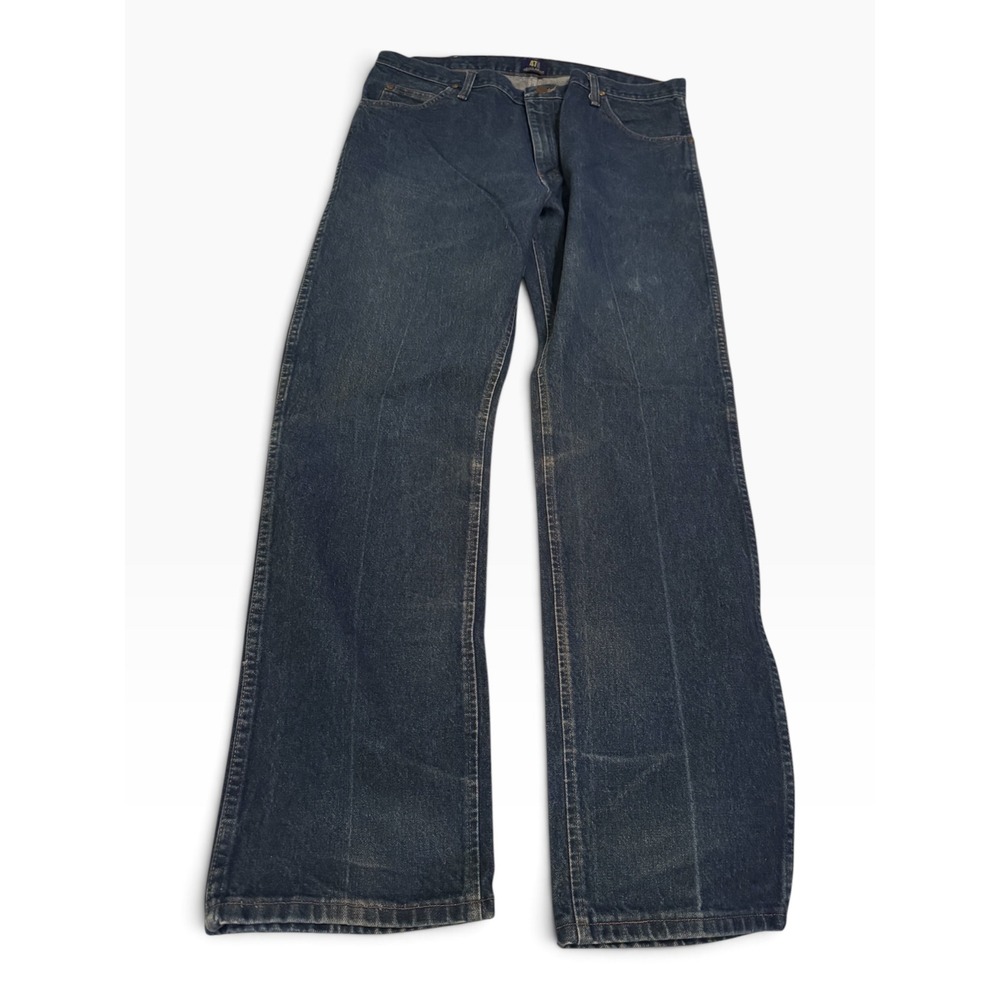 Wrangler 47MWZPW Premium Performance Cowboy Cut Jeans Mens 38x34 Dark Wash Denim